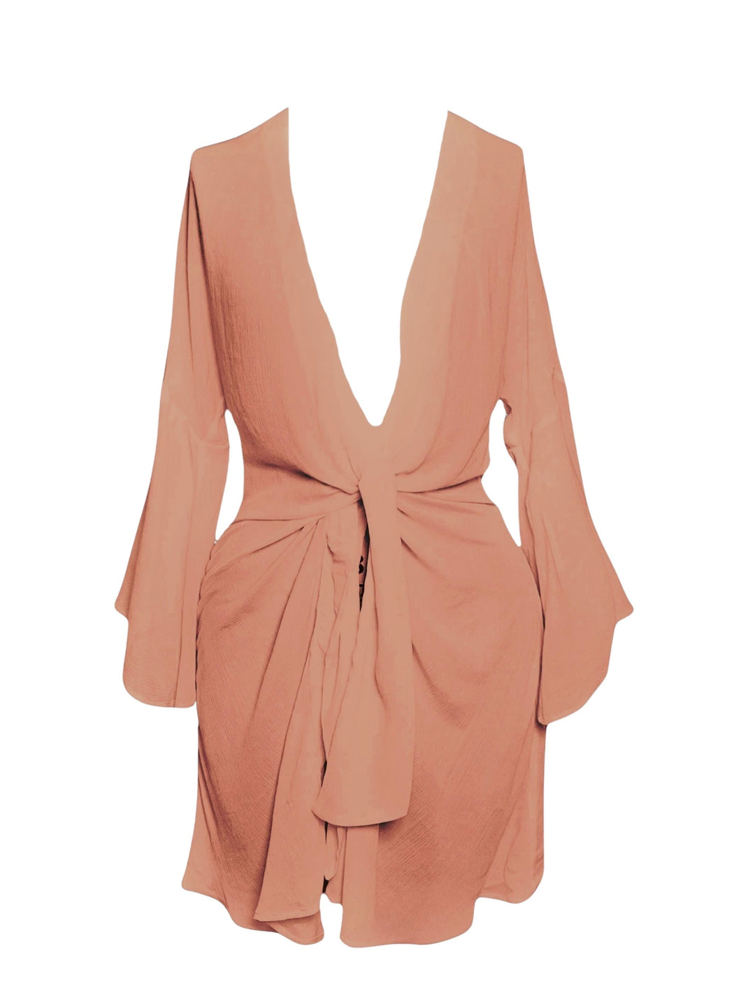 Short Kimono Cover-Up-Peach