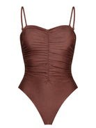 בגד ים חום סטרפלס