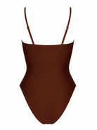 בגד ים שלם חום