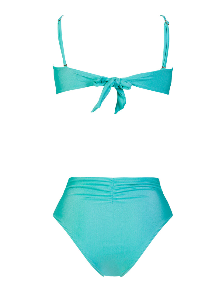 High-Waist Bikini-Aqua