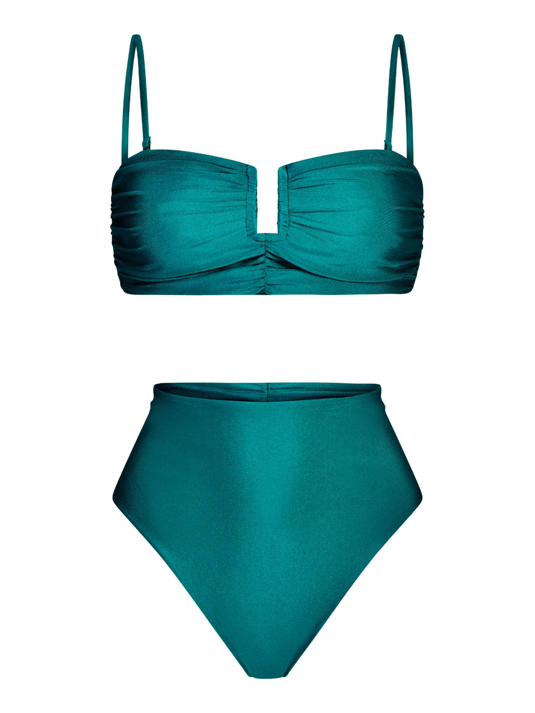 Adele High Waist Bikini- Teal