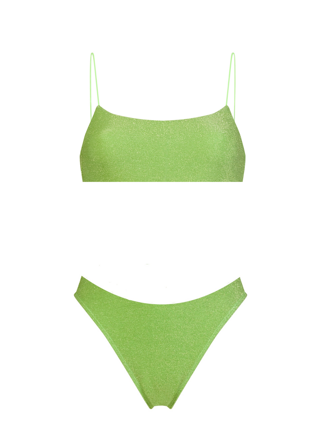 Shimmer Bikini- Pistachio Green