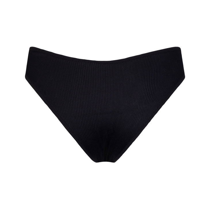 Classic Bikini Bottom-Black Rib