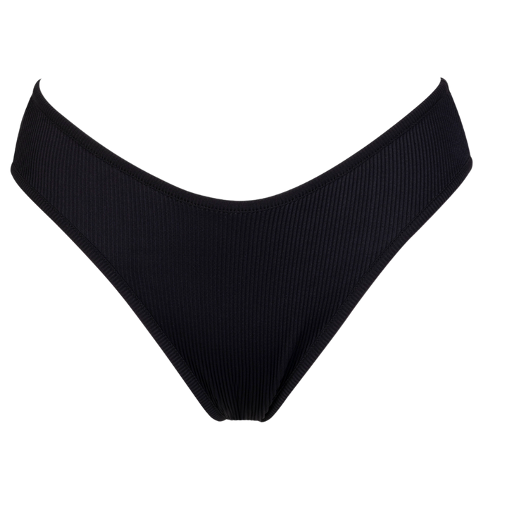 Classic Bikini Bottom-Black Rib