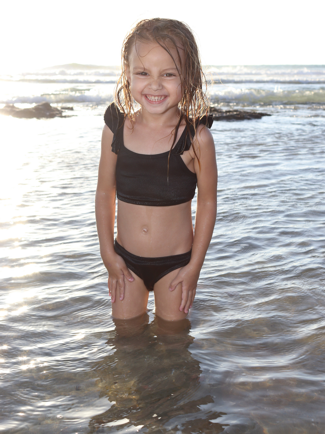 Mini Bikini-Black Rib